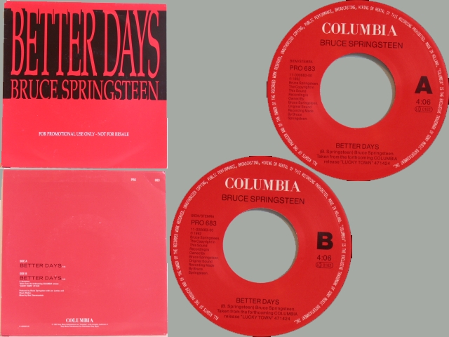 Bruce Springsteen - BETTER DAYS / BETTER DAYS